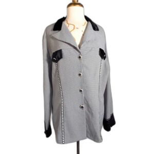 Ssada Fashion Blazer Size L/XL 90's Vintage Black Dark Academia Blazer